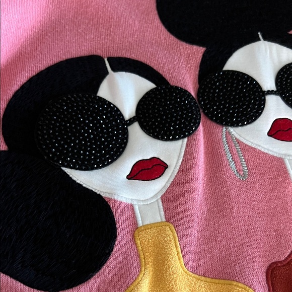 Alice + Olivia Pink Graphic Women Sweater - Picture 4 of 5